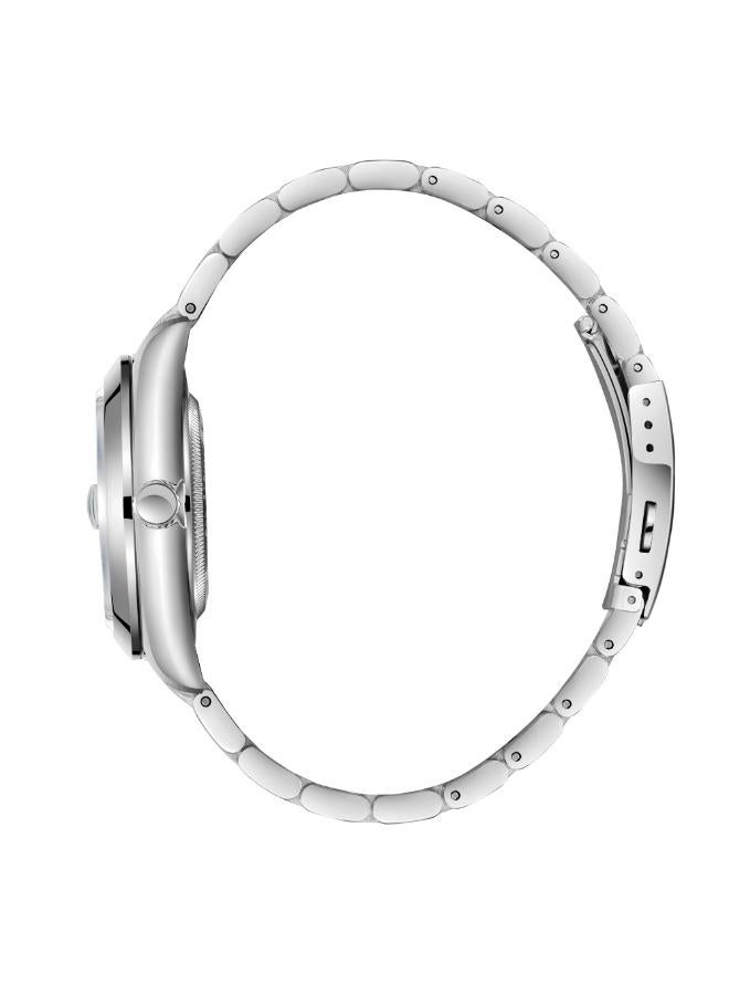 سلازنجر ساعة يد رجالية معدنية بعقارب - Image 3