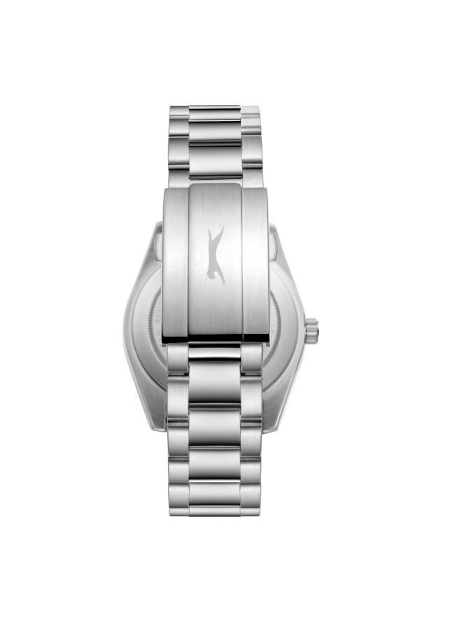 سلازنجر ساعة يد رجالية معدنية بعقارب - Image 4