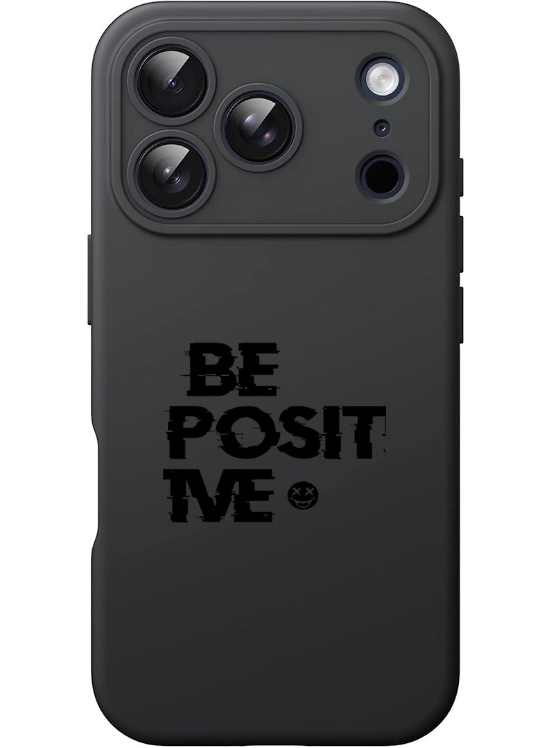 Theodor Protective Slim Fit Case Liquid Silicone Cover with Full Body Protection Anti-Scratch Shockproof Case For Apple iPhone 17 Pro (Black) be positive - Image 1