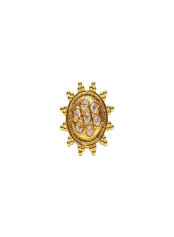 VOYLLA Indie Collectibles Gold Plated Nose Pin - Image 1