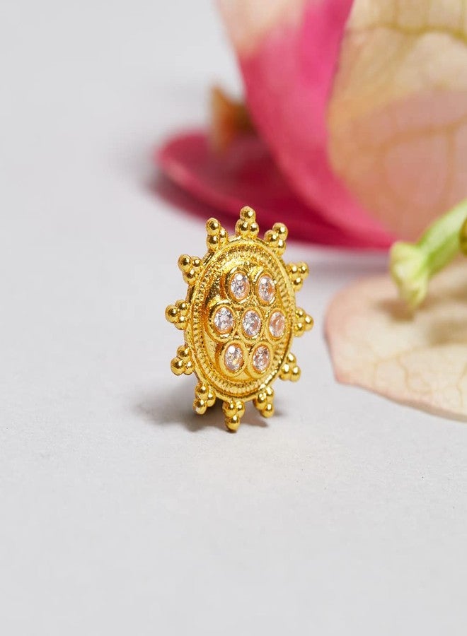 VOYLLA Indie Collectibles Gold Plated Nose Pin - Image 2