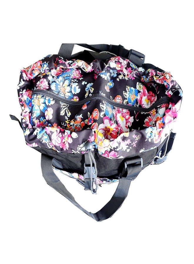PAPAZAU Rfid Travel Tote Bag 40L Convertible Tote Backpack, Flower Print, Large - Image 5