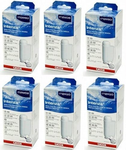 Gaggia Mavea Intenza Water Filter for Saeco Gaggia Espresso Machines 6 Pack