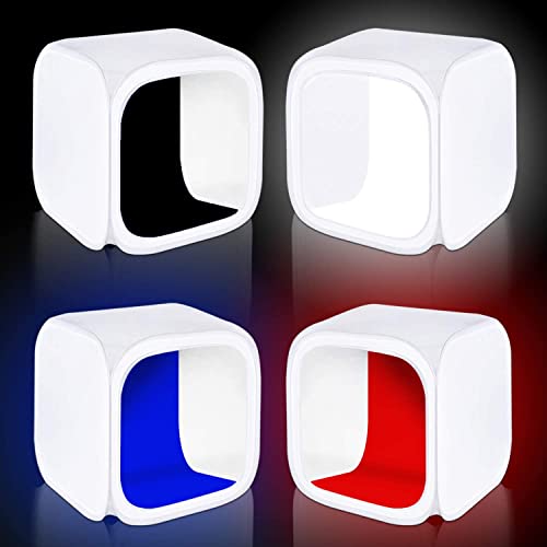 Powerpak 80 x 80 x 80cm Photo Studio Shooting Foldable Light Tent Box Diffusion Soft Box Kit with 4 Chroma Key Backdrops (Red, Dark Blue, Black, White) for Photography - Image 2