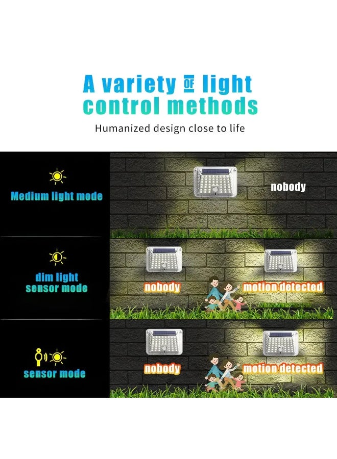 Outdoor Solar Lamp Motion Sensor Wall Light Waterproof Garden Street Patio Lighting - Image 4