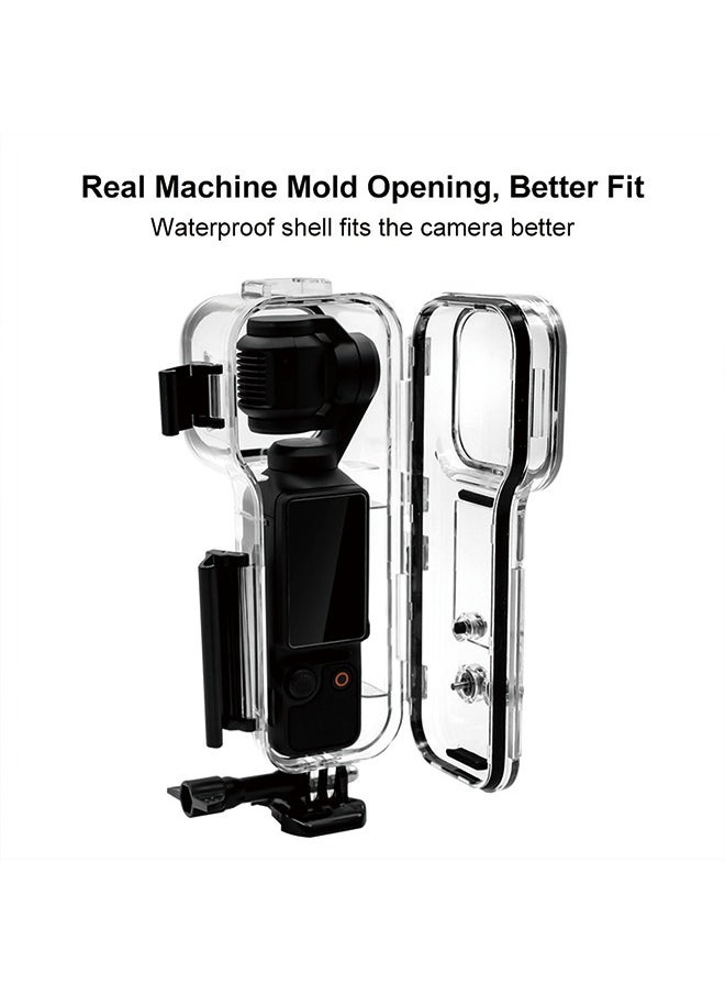 PULUZ For DJI Osmo Pocket 3 PULUZ 45m Underwater Waterproof Housing Diving Case (Transparent)  - Image 3