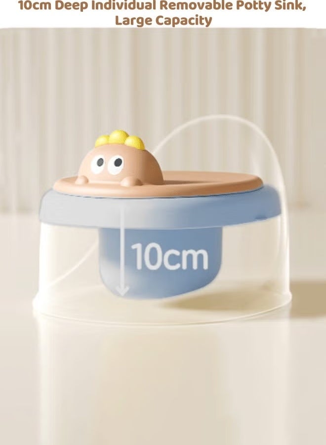 Berma Baby كرسي تدريب على استخدام المرحاض للأطفال الصغار مع مقعد ناعم، كرسي قابل للإزالة، غير قابل للانزلاق، مناسب للأطفال الصغار والرضع والأطفال، مناسب للأولاد والبنات (وردي) - Image 4