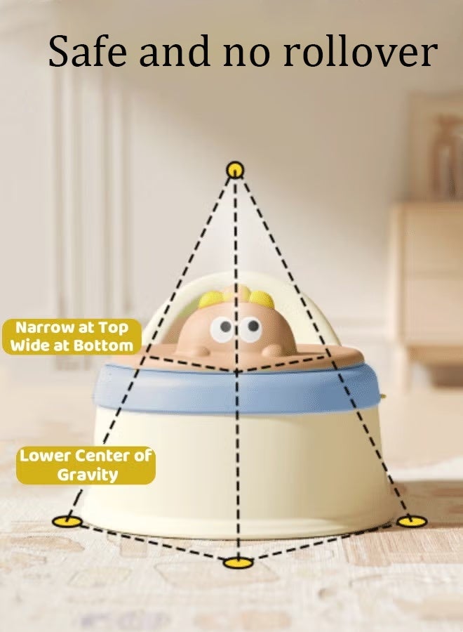 Berma Baby كرسي تدريب على استخدام المرحاض للأطفال الصغار مع مقعد ناعم، كرسي قابل للإزالة، غير قابل للانزلاق، مناسب للأطفال الصغار والرضع والأطفال، مناسب للأولاد والبنات (وردي) - Image 3