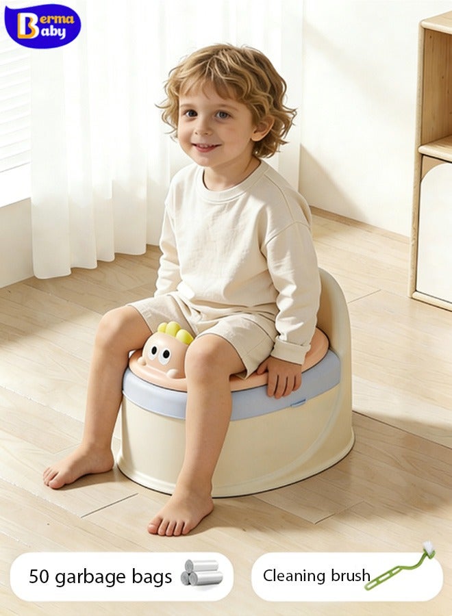 Berma Baby كرسي تدريب على استخدام المرحاض للأطفال الصغار مع مقعد ناعم، كرسي قابل للإزالة، غير قابل للانزلاق، مناسب للأطفال الصغار والرضع والأطفال، مناسب للأولاد والبنات (وردي) - Image 1