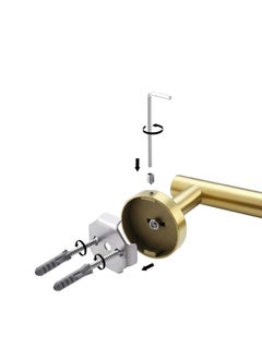 MIXDE Toilet Paper Holder for Bathroom 2 Pack Tissue Holder Dispenser SUS304 Stainless Steel RUSTPROOF Toilet Roll Holder Wall Mount Brushed Gold  - Image 3