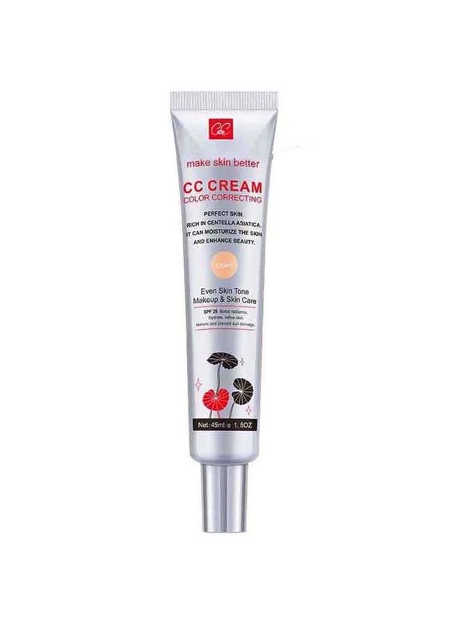 Fovcos Color Correcting CC Cream with SPF 25, Coverage Lightweight Foundation, Hydrating Serum, Even Skin Tone Makeup and Skin Care, Boost Radiance, Refine Skin Texture, Avoid Sun Damage (LightLight, 1PCS) - Image 1