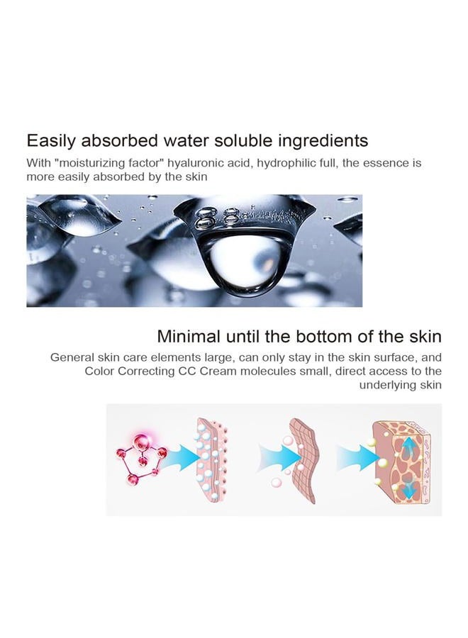 Fovcos Color Correcting CC Cream with SPF 25, Coverage Lightweight Foundation, Hydrating Serum, Even Skin Tone Makeup and Skin Care, Boost Radiance, Refine Skin Texture, Avoid Sun Damage (LightLight, 1PCS) - Image 4