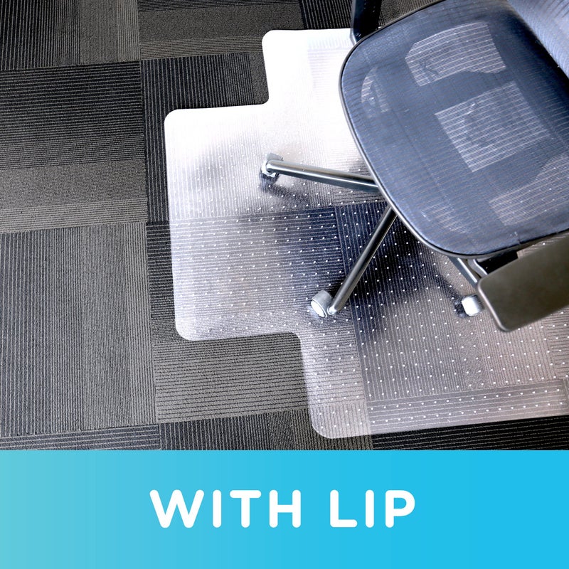 Dimex Office Chair Mat for Low Pile Carpet, 46" x 60", Clear - Image 5