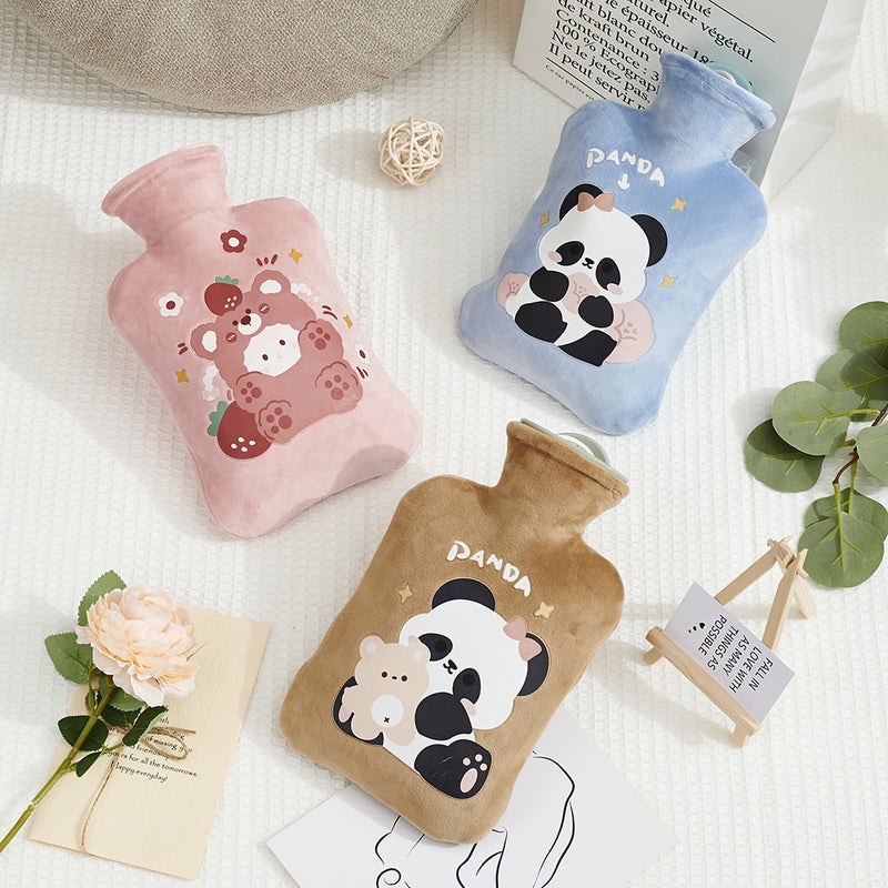 New Large Capacity Water Bag Student Cartoon Cute Plush High Density Pvc Safety Explosion-Proof Water Injection Hand Warmer - Image 2