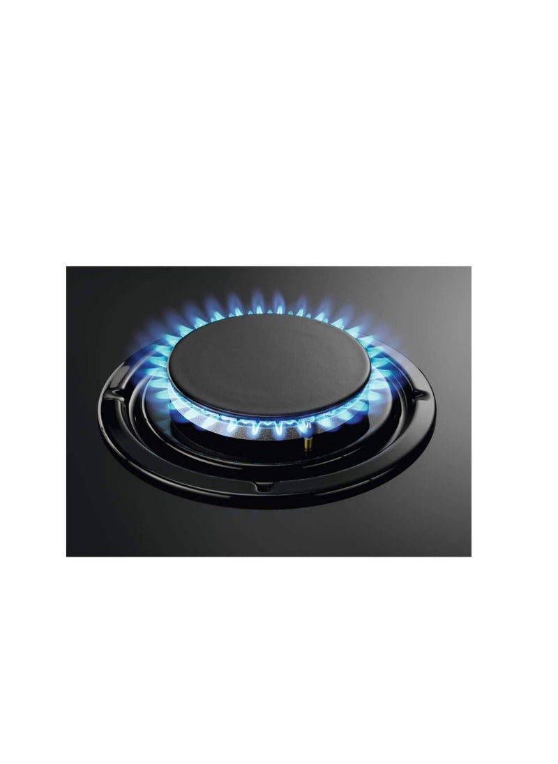 Zanussi Built-In Hot Plate, Gas, with 4 Knobs, Black - ZGO62414BA
