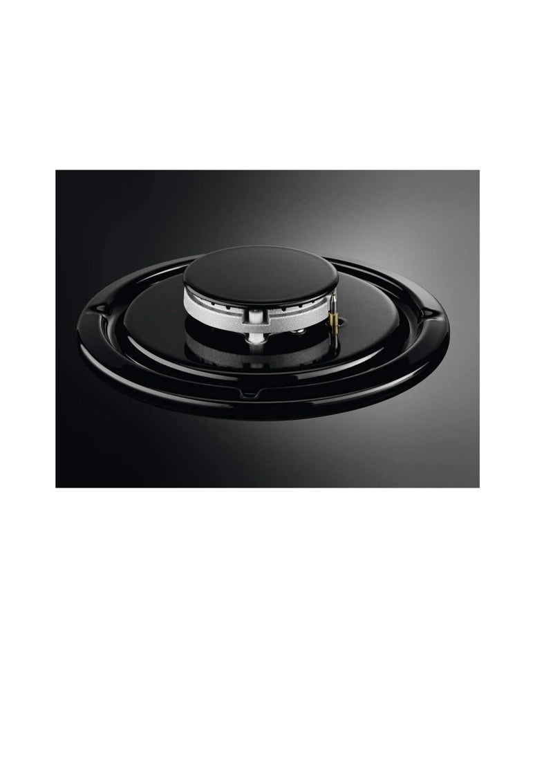 Zanussi Built-In Hot Plate, Gas, with 4 Knobs, Black - ZGO62414BA
