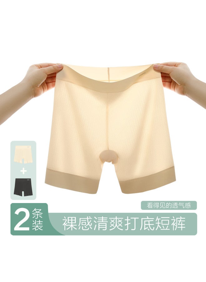 Red Bean Ultra-Thin Ice Silk Safety Shorts, Seamless Ladies' Underwear, Anti-Peep Lining Shorts For Women - Image 5