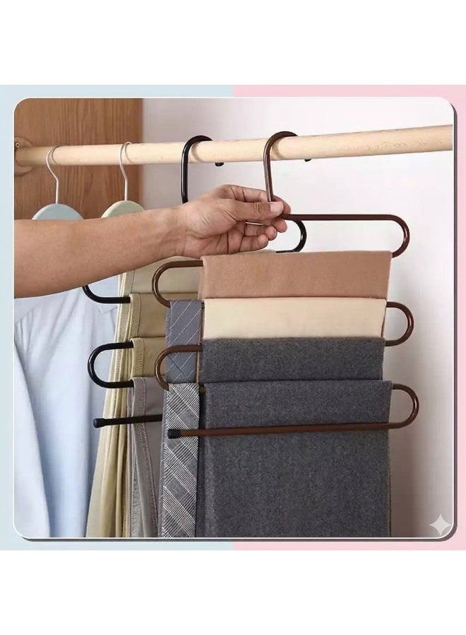 Spiral Pants Hanger Space Saving Multi-Layer Closet Organizer – Durable Storage Hanger for Pants, Scarves, Shawls, Ties and Accessories Wardrobe Organization - Image 5