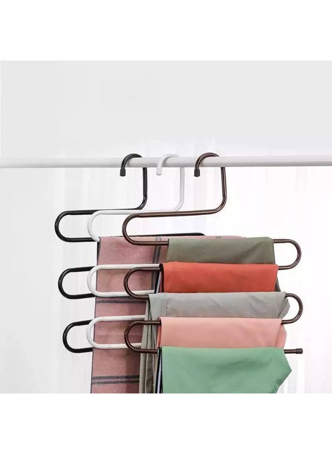 Spiral Pants Hanger Space Saving Multi-Layer Closet Organizer – Durable Storage Hanger for Pants, Scarves, Shawls, Ties and Accessories Wardrobe Organization - Image 3
