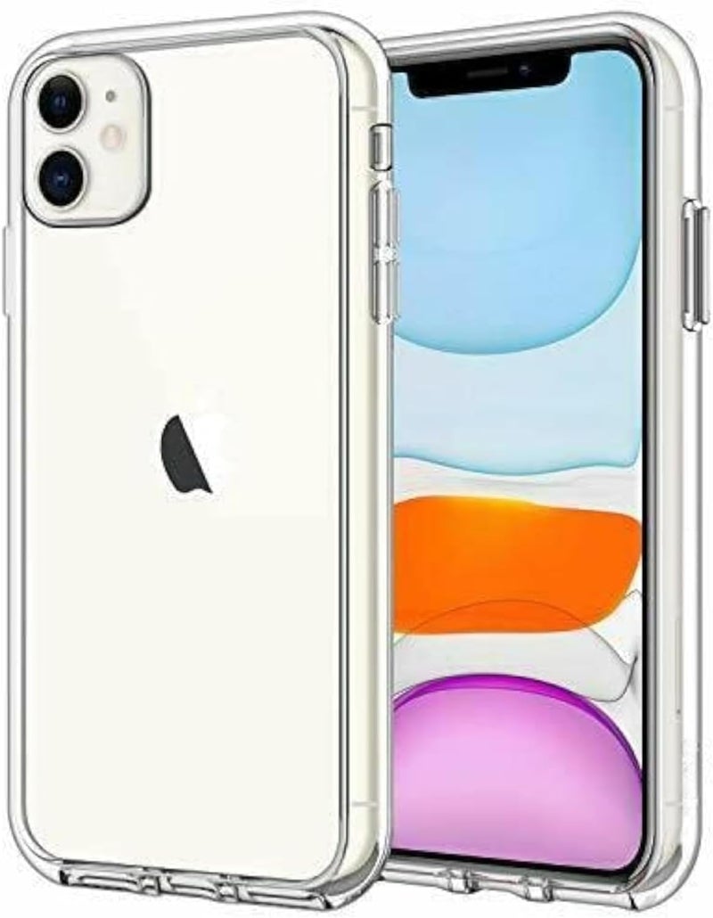 Slim Clear Case Compatible with iPhone 11 – Anti-Yellowing Shockproof Bumper with Transparent Back