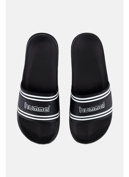 Hummel Men Pool Retro Slip On Slides, Black  - Image 3