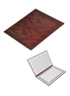 Generic A4 Size Certificate Folder With Brown Cover  - Image 1