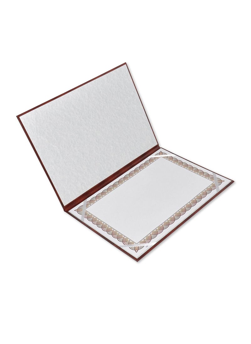 Generic - A4 Size Certificate Folder With Brown Cover - Image 1