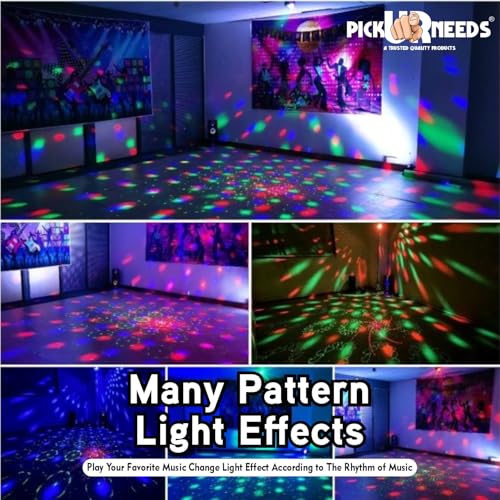 Pick Ur Needs LED Party Light with Remote – Sound Activated DJ Disco Ball Light, Strobe Laser Light Projector for Home Party, Club, Wedding, Birthday, Christmas, Stage Lighting – RGB Effects - Image 5