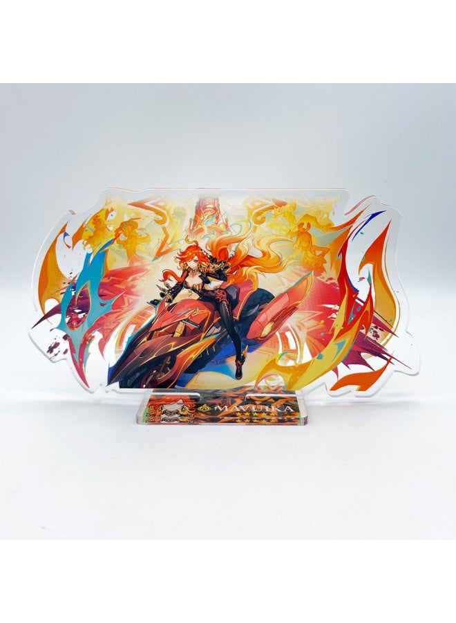 New Figures Mavuika Citlali Chasca The Knave Arlecchino Acrylic Anime Model Furina Collect Desktop Decoration Keychains Gift-Color:69-Size:15 cm