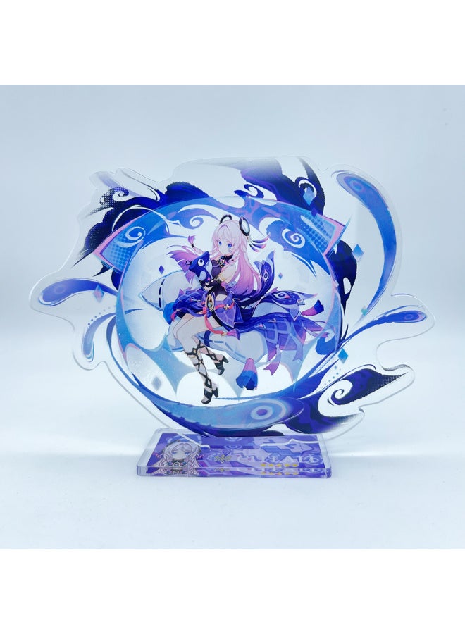 New Figures Mavuika Citlali Chasca The Knave Arlecchino Acrylic Anime Model Furina Collect Desktop Decoration Keychains Gift-Color:69-Size:15 cm