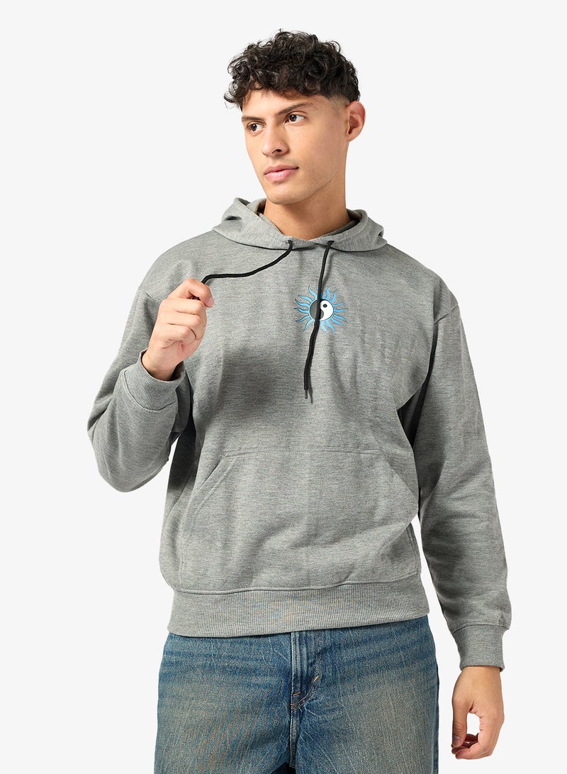 Seventy Five Basics Graphic Print Hoodie - Image 1