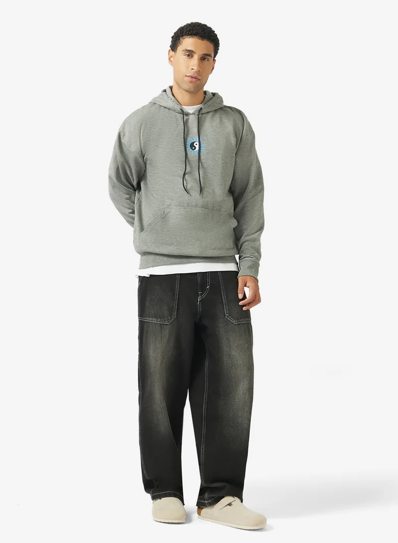 Seventy Five Basics Graphic Print Hoodie