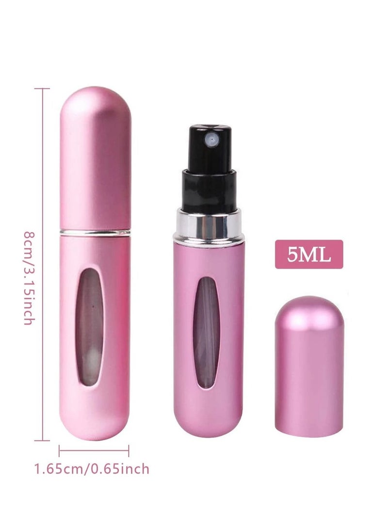 4 pcs Customized 5ml Bottom-Fill Perfume Bottle | Self-Pump Press Spray | Portable Mini Refillable Travel Atomizer - Image 5