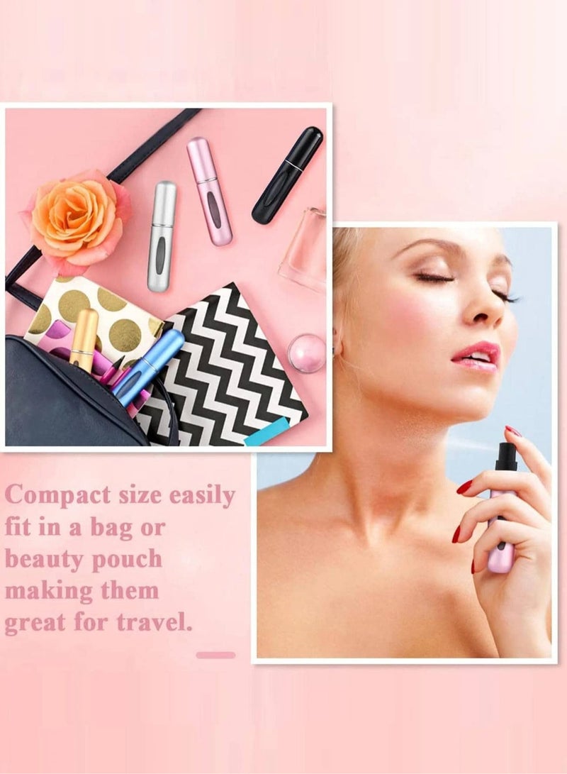 4 pcs Customized 5ml Bottom-Fill Perfume Bottle | Self-Pump Press Spray | Portable Mini Refillable Travel Atomizer - Image 2