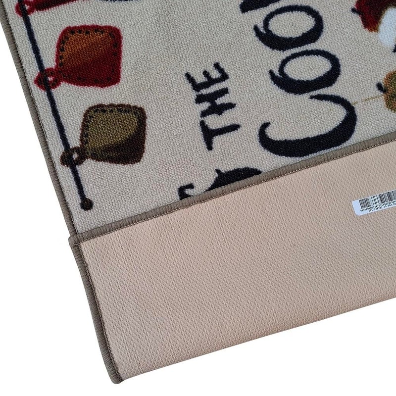 Lightweight, Kitchen Non-Slip Rug Runner set of 2Pcs (size 50cm * 99cm) Kiss the cook - Image 5