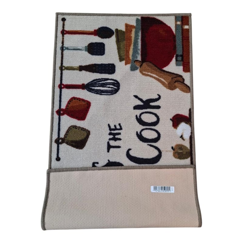 Lightweight, Kitchen Non-Slip Rug Runner set of 2Pcs (size 50cm * 99cm) Kiss the cook - Image 3