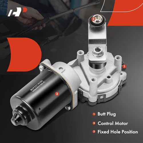 A-Premium Front Windshield Wiper Motor Compatible with Toyota, Lexus & Scion Vehicles - Camry 2002-2006, RAV4 2001-2005, Sienna 2004-2010, Solara 1999-2008, RX330, RX350, ES300, ES330, IS300, xB - Image 4