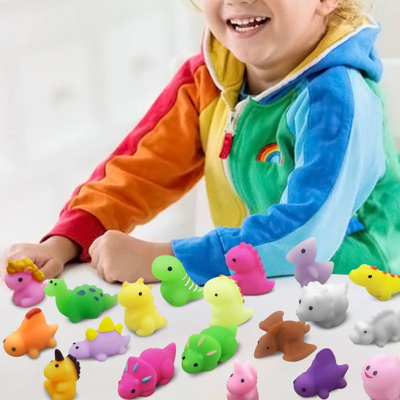 Aviski 30PCS Mochi Squishy Toys, Mini Kawaii Dinosaur Squishies Soft Fidget Toys Stress Squeeze Toys Party Bags Filler for Boys Girls Birthday Gifts - Image 4