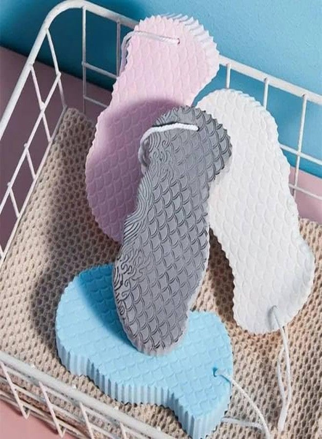 VIDORA Baby Bath Sponge,scrubber,Body Shower Sponge,Dead Skin Remover,Soft Exfoliating,White,Synthetic,Standard,Reusable - Image 1
