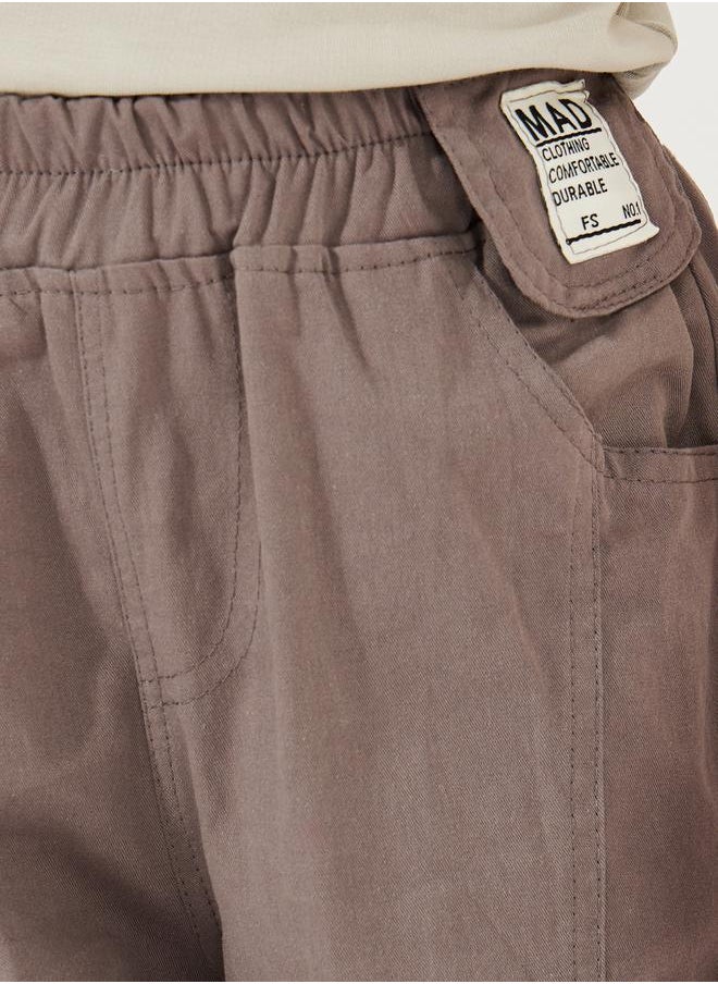 Styli - Patch Detail Straight Leg Pants - Image 1
