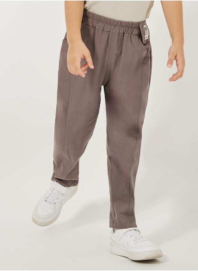 Styli - Patch Detail Straight Leg Pants - Image 1