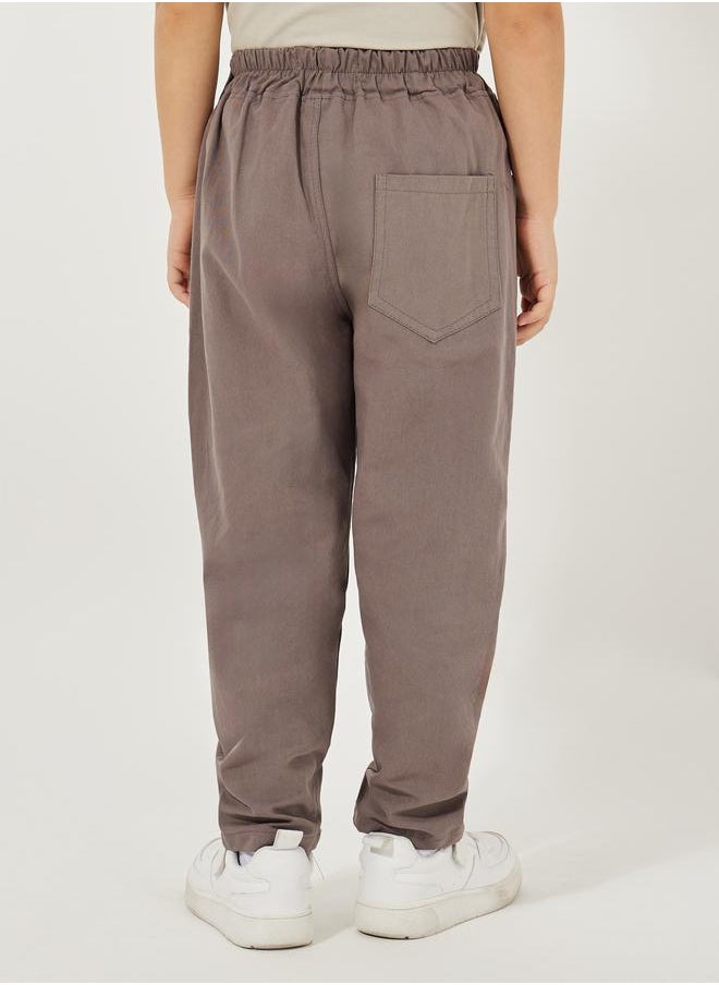 Styli - Patch Detail Straight Leg Pants - Image 1