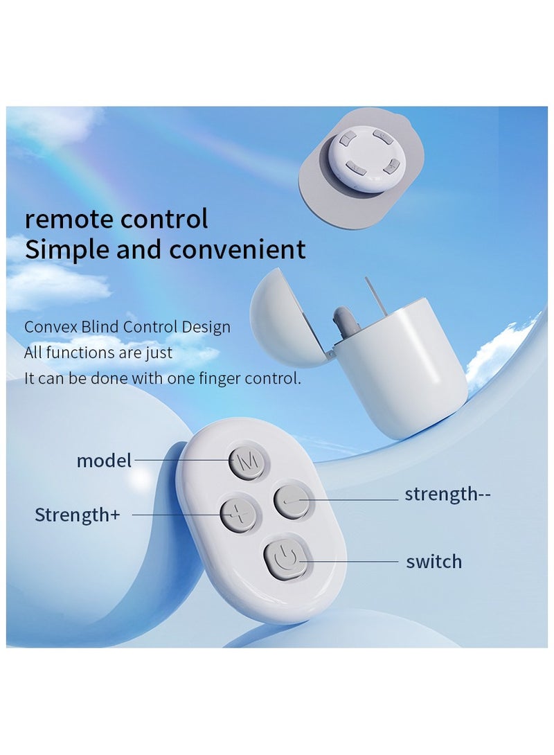 general Pocket Massager Electric Massage Stickers Remote Control 16 Intensity Levels for Full Body - Image 4