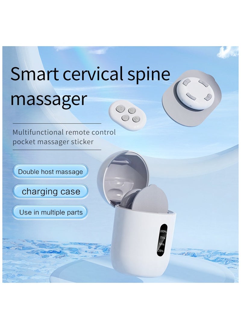 general Pocket Massager Electric Massage Stickers Remote Control 16 Intensity Levels for Full Body - Image 5