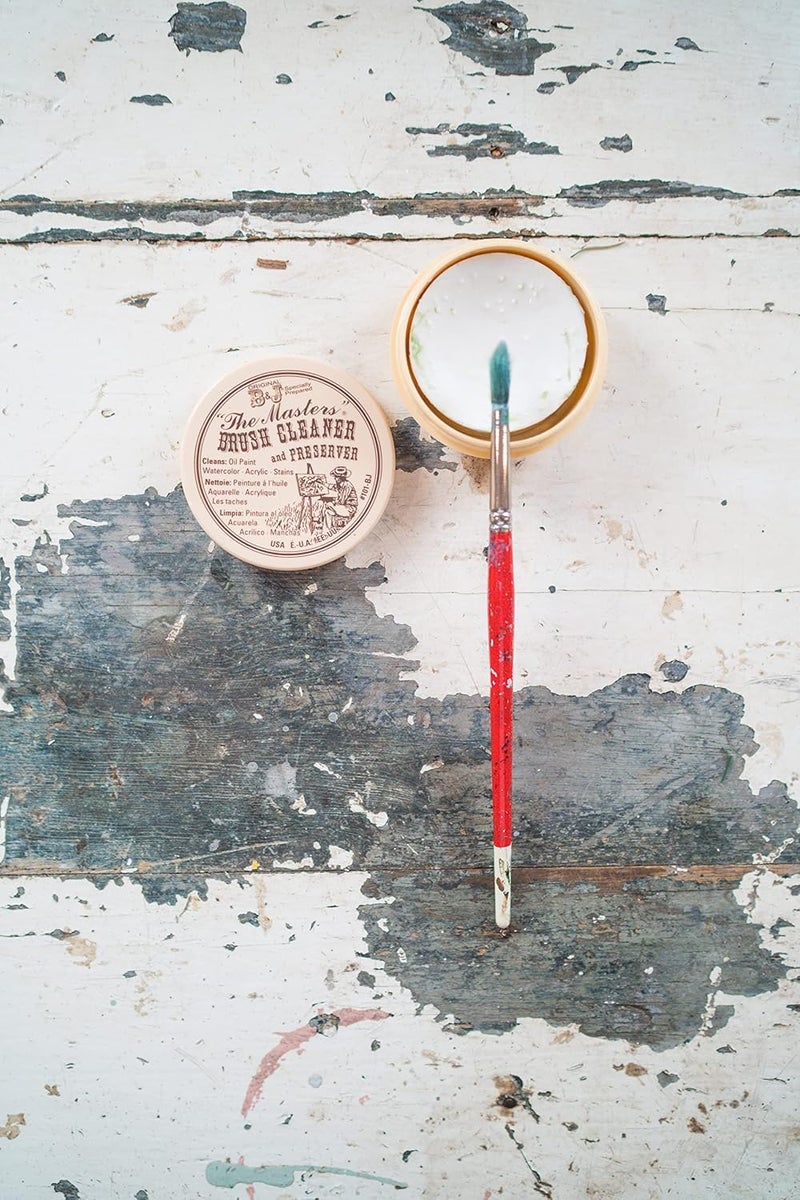 General's The Masters Brush Cleaner and Preserver - 2.5 Ounce Lemon-Scented Cleaner for Oil, Acrylic, and Watercolor Brushes - Image 2