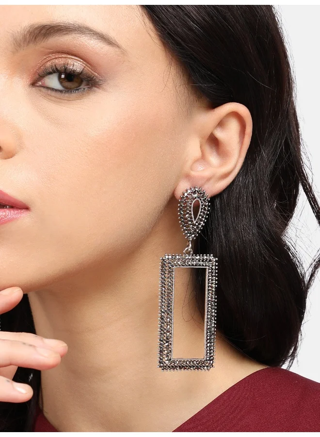 SOHI Pack Of Maxi Geometric Intricate Artificial Drop Earring Jewellery