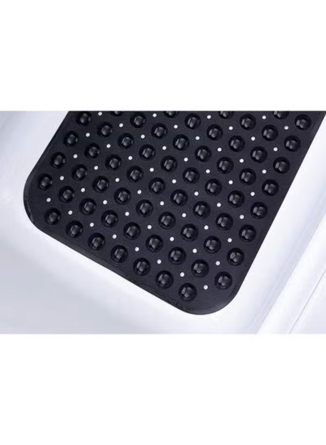 fantasize Non-Slip Bathtub and Shower Mat, with 200 Suction Cups, Anti-slip Bath Mat for Elderly and Kids Extra, Long Bath for Bathroom, Mats Non-Slip Mildew Resistant Machine Washable (Black, 100 x 40 cm) - Image 3