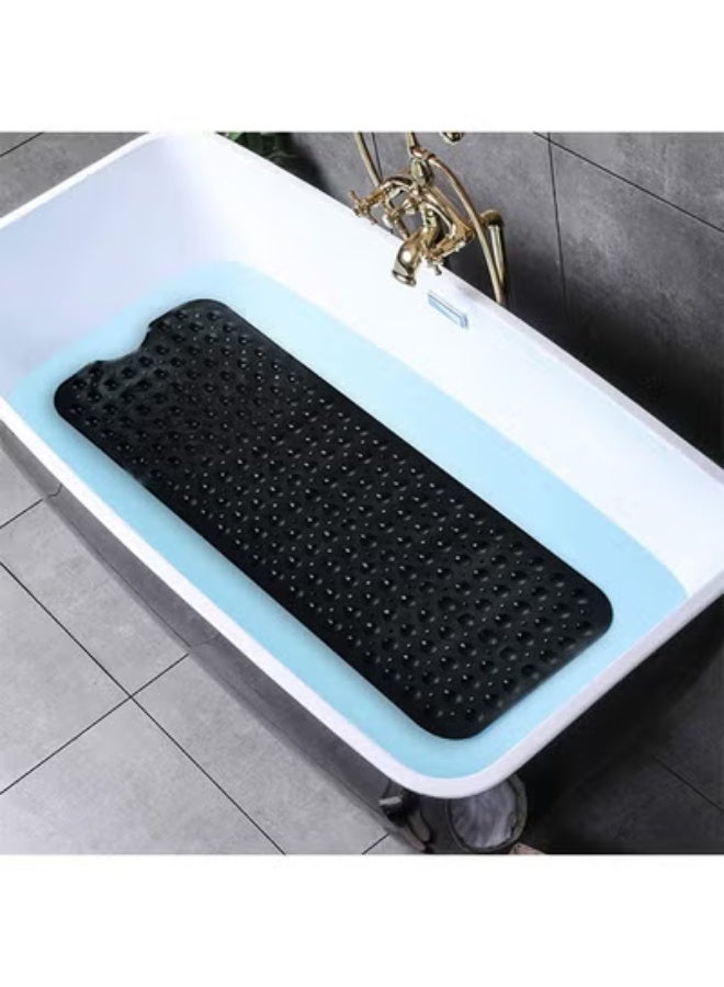 fantasize Non-Slip Bathtub and Shower Mat, with 200 Suction Cups, Anti-slip Bath Mat for Elderly and Kids Extra, Long Bath for Bathroom, Mats Non-Slip Mildew Resistant Machine Washable (Black, 100 x 40 cm) - Image 4