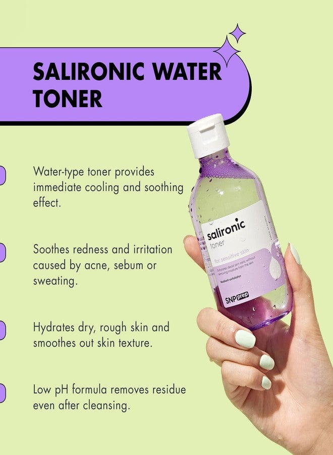 SNP Salironic Toner | Korean Skincare Remove Dead Skin Cells and Sebum | for Seneitive Skin | Soothing & Moisturizing | Men and Women | 220ml - Image 2
