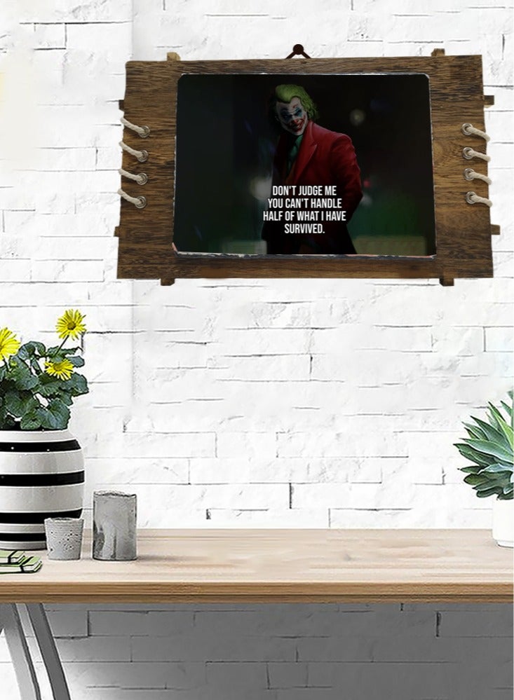 Service Zone Protective Printed White Rectangle Shape Marble Photo Frame for Table Top Don’t Judge Me You Cant Handle Half Of What I Have Survived  - Image 2